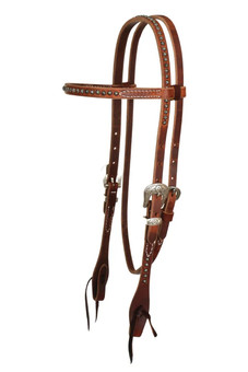 Reinsman Rosewood Spots Brow Headstall