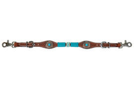 Circle Y Turquoise Round Up Wither Strap