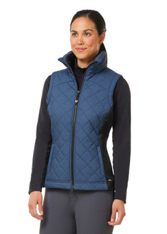 Kerrits Full Motion Quilted Vest LAKE rider front