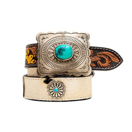 Myra Klepto Hand-Tooled Concho Belt BUCKLE