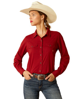 Ariat Western VentTEK Stretch Shirt Tomato FRONT