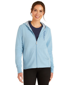 Ariat Team Logo Full Zip Hoodie GL LAKE front