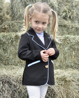 Belle & Bow Sweetheart Show Coat BLACK/TRQ lifestyle