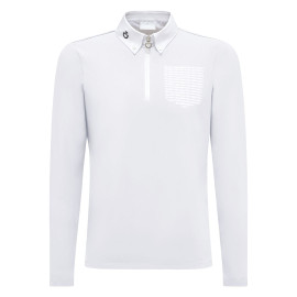 Boys Cavalleria Toscana LS Competition Polo FRONT