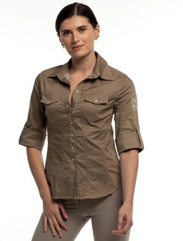 Goode Rider The Jean Shirt KHAKI front