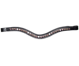 Red Barn Rose Pearl Curved Browband