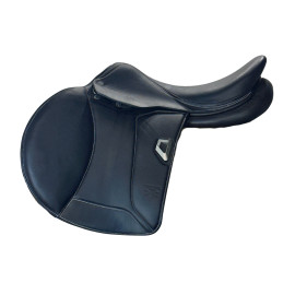 Used Voltaire Blue Infinite Jump Saddle left side