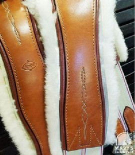 Edgewood Fancy Overlay Velcro Sheepskin Girth with Double End Elastic
Chestnut