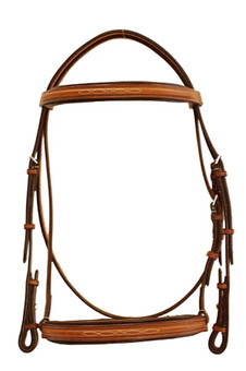 Edgewood Raised Padded Fancy Stitch Bridle with Padded Crown