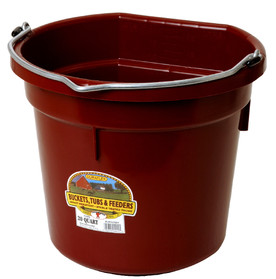 Little Giant Flat Back Bucket 20 quart burgundy