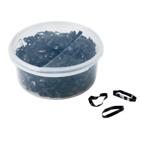 No-Snag Braiding Bands - 500 BLACK