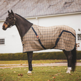 Baker Stable Blanket - Original Tan Plaid SIDE