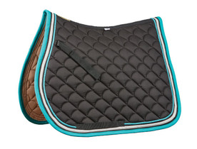 Roma Ecole Crescent Quilt AP Pad BLACK/GREY/TURQUOISE