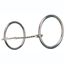 Tiny Twist Ring Snaffle Bit - 1/8" mouthpiece