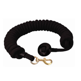 Weaver Rounded Lunge Line with Stopper BLACK