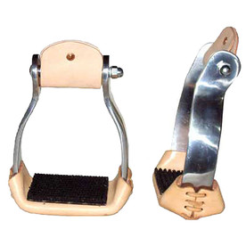 Aluminum Offset Trail Barrel Endurance Western Stirrups