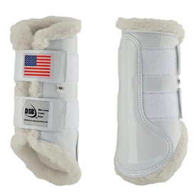 DSB Glossy White USA Flag Boots
Pair