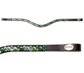 Kavalkade Sparkle Curved Browband green
