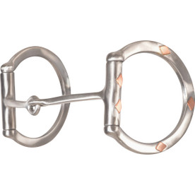 Classic Equine Square Snaffle Diamond D Ring
stainless steel with copper diamonds