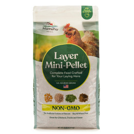 Manna Pro Layer Mini-Pellet Non-GMO
Complete Chicken Feed
10lb bag