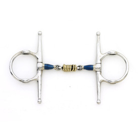 Centaur Blue Steel Brass Roller Disks Full Cheek Gag