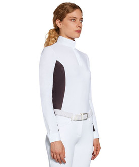 CT Perf Insert LS Hunter Polo WHITE PURPLE