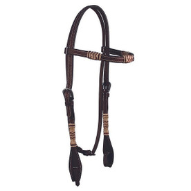 BLR Rawhide Weave Brow Headstall