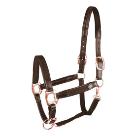 Waldhausen Star Mix Halter brown with rose gold hardware