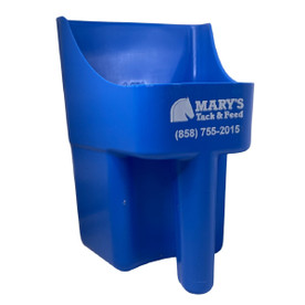 Mary's 3 Quart Enclosed Feed Scoop BLUE