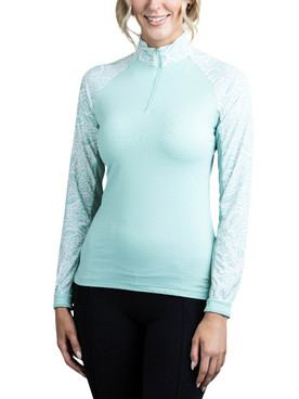 Kastel Denmark Shirt Printed Raglan LS MINT foliage