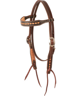 Martin Saddlery Dark Frame Diamond Brow Headstall
