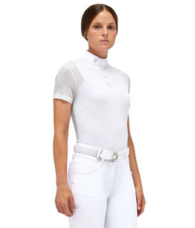 Cavalleria Toscana Tech Mesh Short Sleeve Polo front