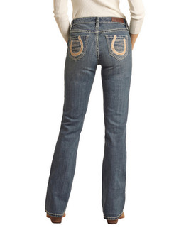 Rock & Roll Denim Horseshoe MR BC Jean BACK
