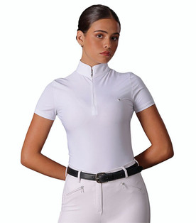 Aubrion Walston SS Show Shirt FRONT on rider