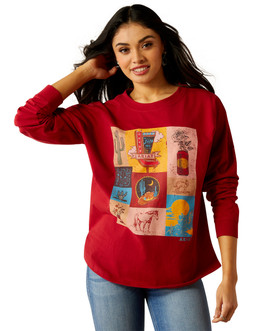 Ariat Roadside Oversized LS Tee FRONT