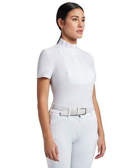 Cavalleria Toscana Pleated Bib SS Show Shirt FRONT