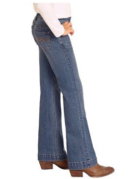 Kids Rock & Roll Boot Stitch Stretch Jeans SIDE