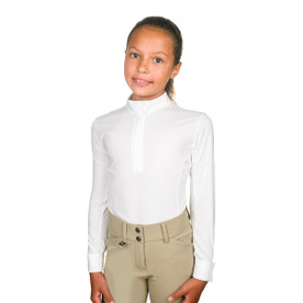 Kids Romfh Classic LS Show Shirt WHT/WHITE FRONT