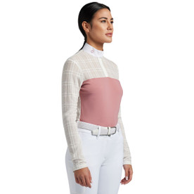 CT Jacquard Mesh Zip Show Shirt FRONT