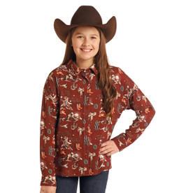 Kids Rock & Roll Denim Rodeo Retro Shirt