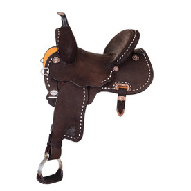 Circle Y Josey Cash Go Round Barrel Saddle SIDE