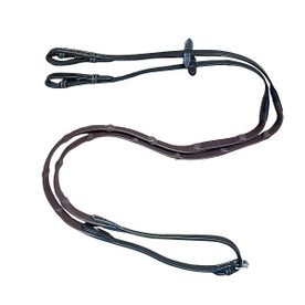 Jump'In Rubber Reins with 7 Stops HAVANA