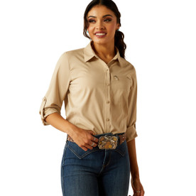 Ariat VentTEK Stretch White Pepper Shirt FRONT