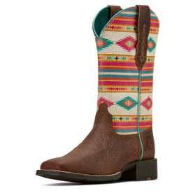 Ariat Round Up Serape StretchFit Western Boot 3-4 FRONT