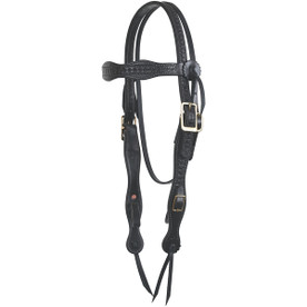 Tucker Heritage High Plains Headstall BLACK/GREY