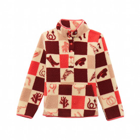 Wrangler Western Sherpa Fleece Half Snap Pullover FRONT