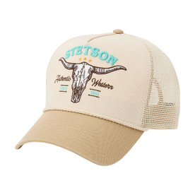 Stetson Steer Skull Trucker Hat SIDE