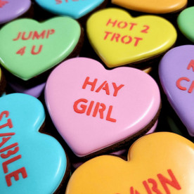 EQC Equestrian Conversation Hearts HAY GIRL