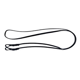 Bobby's English Tack Rolled Plain Reins Black
