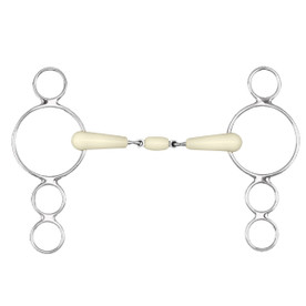 462186 Happy Mouth 3 Ring Double Joint Gag Bit